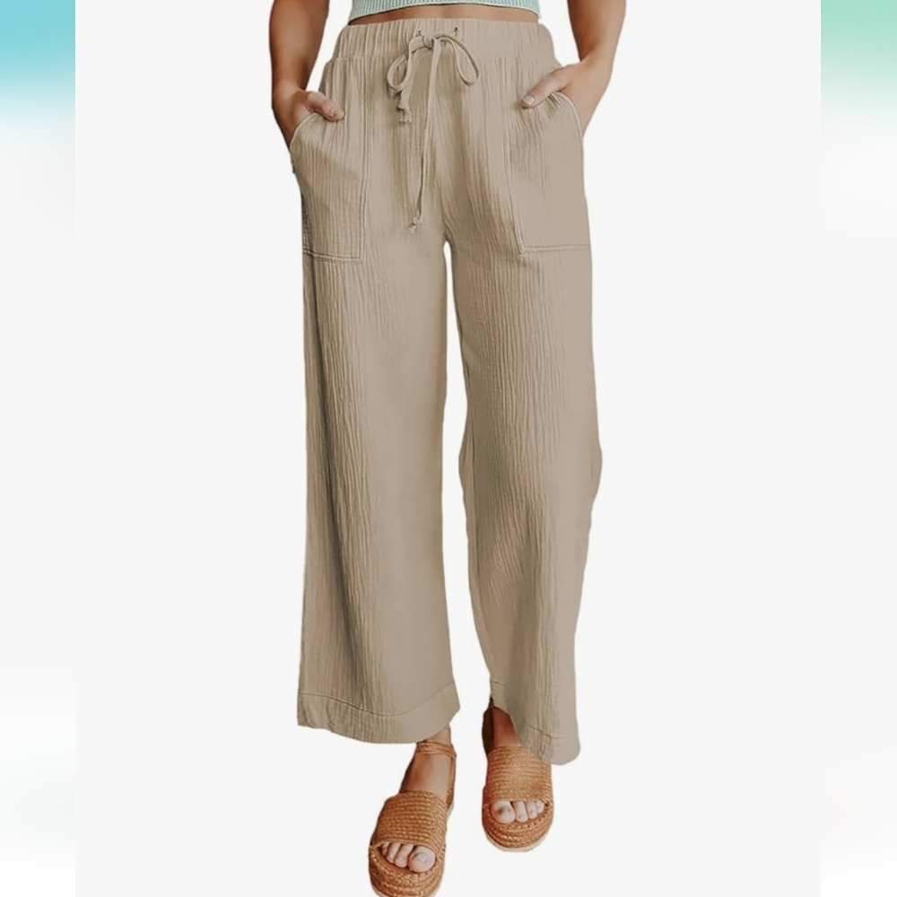 Lightweight Drawstring Pants (L) - image 1